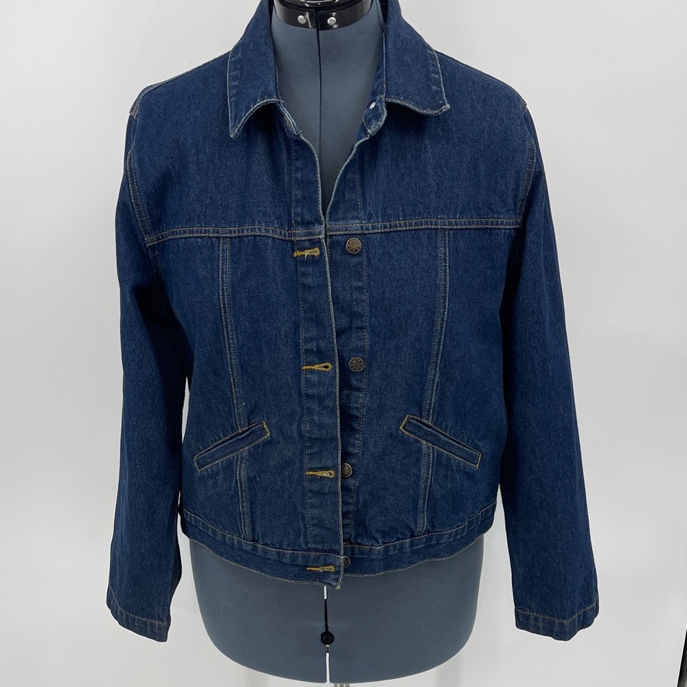 Premier WOMENS SIZE L  Dark Blue Denim Jacket